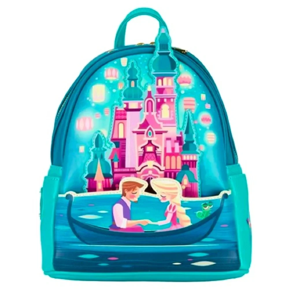 Set of 2-Glow Disney Princess Rapunzel Castle Lanterns Backpack and Wallet